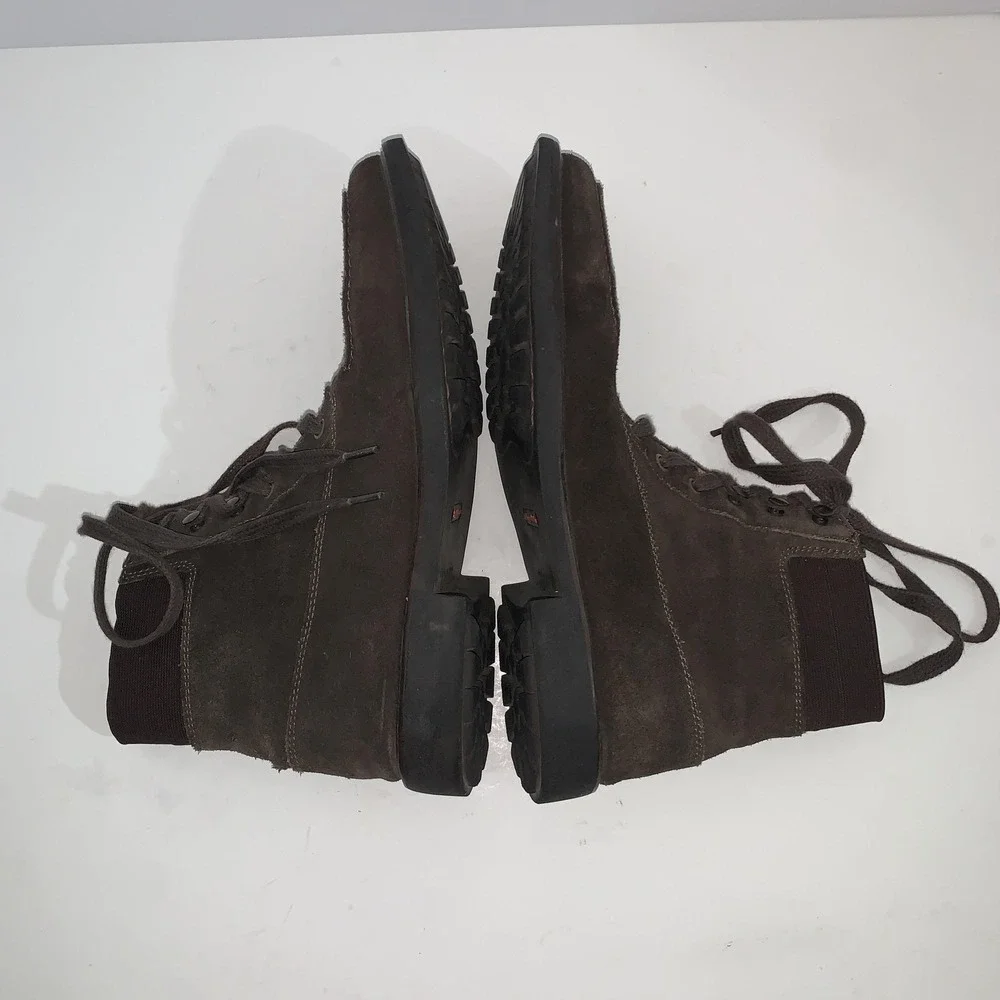 Tommy Bahama Lionelle Boots Mens Size 10 Brown Suede Combat Ankle Casual Lace Up